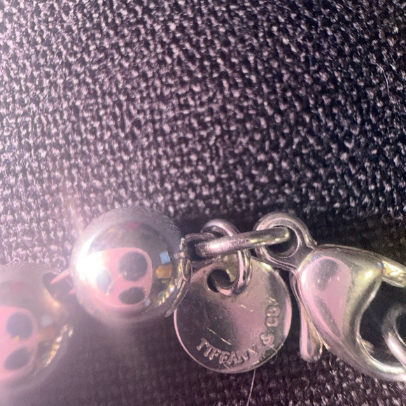 Authentic Tiffany & Co Sterling Silver Graduate Beaded Ball Necklace 16.25 inch - Picture 4 of 7
